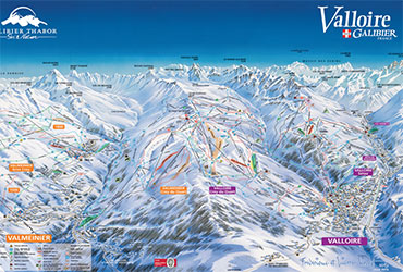 Plan de Valloire domaine skiable
